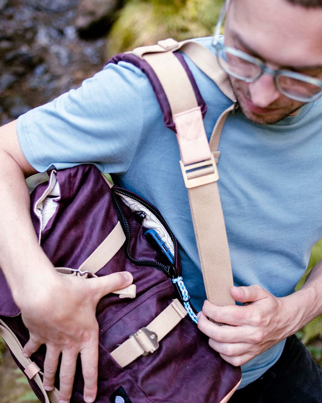 Logan Day Pack - Cherry