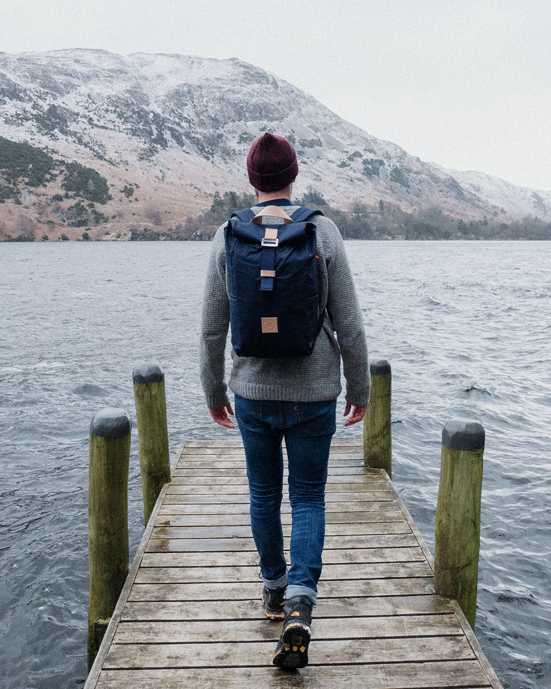 Winnats Roll Top - Navy